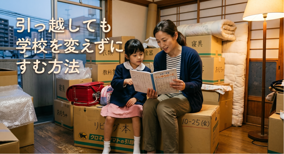 引っ越しても学校を変えずにすむ方法はある？